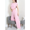 Milan Büzgülü Pijama Takımı Pembe - 32254.1857.