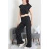 Milan Büzgülü Pijama Takımı Siyah - 32254.1857.