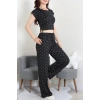 Milan Büzgülü Pijama Takımı Siyah - 32254.1857.