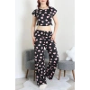 Milan Büzgülü Pijama Takımı Siyahpembe - 32254.1857.