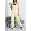 Milan İp Askılı Pijama Takımı Sarılimon - 320.1287.