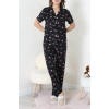 Milan Kumaş Düğmeli Pijama Takımı Flamingo - 750.1287.