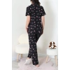 Milan Kumaş Düğmeli Pijama Takımı Flamingo - 750.1287.