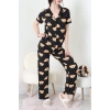 Milan Kumaş Düğmeli Pijama Takımı Kiremitayı - 750.1287.