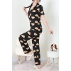 Milan Kumaş Düğmeli Pijama Takımı Kiremitayı - 750.1287.