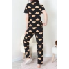 Milan Kumaş Düğmeli Pijama Takımı Kiremitayı - 750.1287.