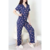 Milan Kumaş Düğmeli Pijama Takımı Laciayı - 750.1287.