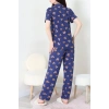 Milan Kumaş Düğmeli Pijama Takımı Laciayı - 750.1287.