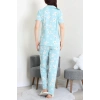 Milan Kumaş Düğmeli Pijama Takımı Mint - 750.1287.