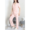 Milan Kumaş Düğmeli Pijama Takımı Pudratavşan - 750.1287.