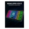 Mini Klavye Smarttv Işıklı Bluetooth Kablosuz Televizyon Ps3 Dizüstü Tabletler Ve Telefonlar İçin