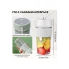 Mini Taşınabilir Mikser 350 Ml Smoothie Makinesi Meyve Sıkacağı Şarj Edilebilir Blender Yeşil