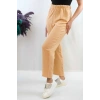 Moda Çizgi Aerobin Pantolon camel
