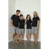Moda Çizgi Aile Penye Şortlu Pijama Takım (anne - kız ) 50115 Ayrı Ayrı Satılır . Fiyatları Farklıdır