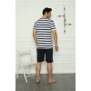 Moda Çizgi Aile Penye Şortlu Pijama Takım (baba - oğul ) 50116 Ayrı Ayrı Satılır . Fiyatları Farklıdır
