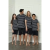 Moda Çizgi Aile Penye Şortlu Pijama Takım (baba - oğul ) 50117 Ayrı Ayrı Satılır . Fiyatları Farklıdır