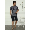 Moda Çizgi Aile Penye Şortlu Pijama Takım (baba - oğul ) 50117 Ayrı Ayrı Satılır . Fiyatları Farklıdır