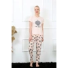 Moda Çizgi Anne Kız Aile I Love Yoga Pijama Takım Ayrı Ayrı Satılır 50101