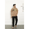 Moda Çizgi Baba Oğul Bej Aile Pijama Takım Ayrı Ayrı Satılır 50102