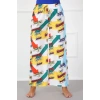 Moda Çizgi Bayan Pamuk Tek Alt Pijama 210021