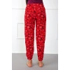 Moda Çizgi Bayan Welsoft Polar Tek Alt Pijama 210040