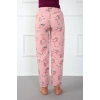 Moda Çizgi Bayan Welsoft Polar Tek Alt Pijama 210044