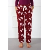 Moda Çizgi Bayan Welsoft Polar Tek Alt Pijama 210052