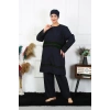 Moda Çizgi Büyük Beden Tesettür Mayo 60-62-64-66 Beden Lacivert 55015
