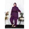 Moda Çizgi Büyük Beden Tesettür Mayo 60-62-64-66 Beden Mor 55015