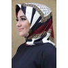 Moda Çizgi Desenli Eşarp