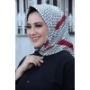Moda Çizgi Desenli Eşarp