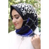 Moda Çizgi Desenli Eşarp