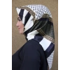Moda Çizgi Desenli Eşarp