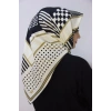 Moda Çizgi Desenli Eşarp