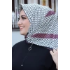 Moda Çizgi Desenli Eşarp