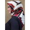 Moda Çizgi Desenli Eşarp