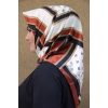 Moda Çizgi Desenli Eşarp
