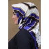 Moda Çizgi Desenli Eşarp