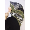 Moda Çizgi Desenli Eşarp