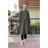 Moda Çizgi Desenli Tunik
