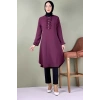 Moda Çizgi Desenli Tunik