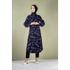 Moda Çizgi Desenli Tunik