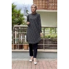 Moda Çizgi Desenli Tunik