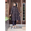 Moda Çizgi Desenli Tunik