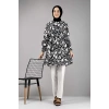 Moda Çizgi Desenli Tunik