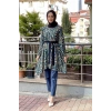 Moda Çizgi Desenli Tunik