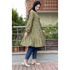 Moda Çizgi Desenli Tunik