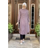 Moda Çizgi Desenli Tunik
