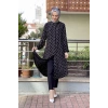 Moda Çizgi Desenli Tunik