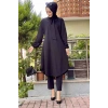 Moda Çizgi Desenli Tunik